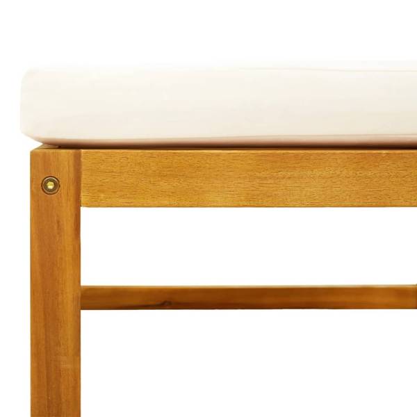 Salon de jardin 3037868-15 (lot de 6) Noir - Crème