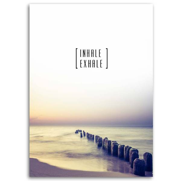 Tableau déco motivation inspire expire 80 x 120 cm