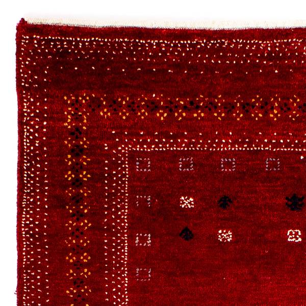 Kurzflorteppich Naturals Rot - Wolle - 81 x 2 x 120 cm