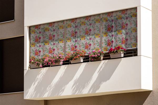 Außenrollo Flora Chorus Textil - 40 x 180 x 1 cm