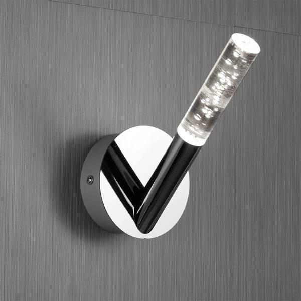 Badezimmer-Wandleuchte Bubbles Grau - Metall - 10 x 18 x 19 cm