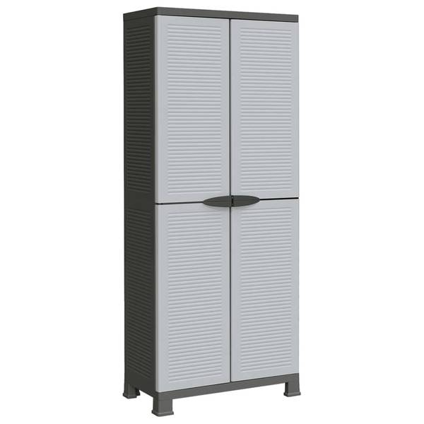 Armoire 3011485 Gris - Matière plastique - 68 x 172 x 68 cm