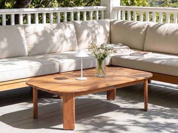Couchtisch TALSANO Braun - Massivholz - 80 x 36 x 120 cm