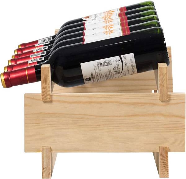 Weinregal Weinständer 36 Flaschen Braun - Holzwerkstoff - 28 x 85 x 63 cm
