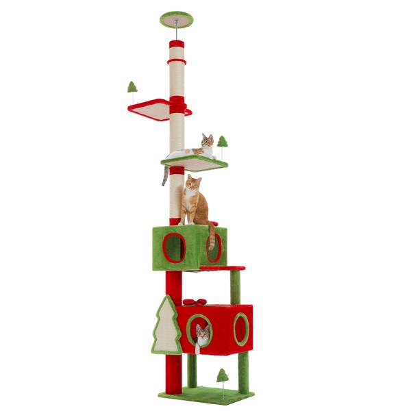 Kratzbaum AMT0348RD Rot - Holzwerkstoff - 29 x 47 x 1 cm
