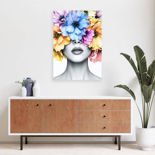 Wandbild Frau 60 x 90 cm