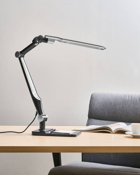 Bureaulamp PEGASI zwart - zilver