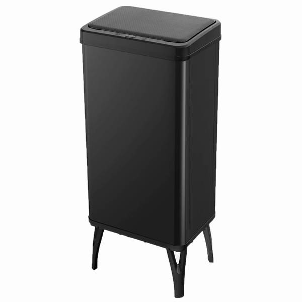 Afvalbak SK32239 zwart - metaal - 26 x 84 x 34 cm