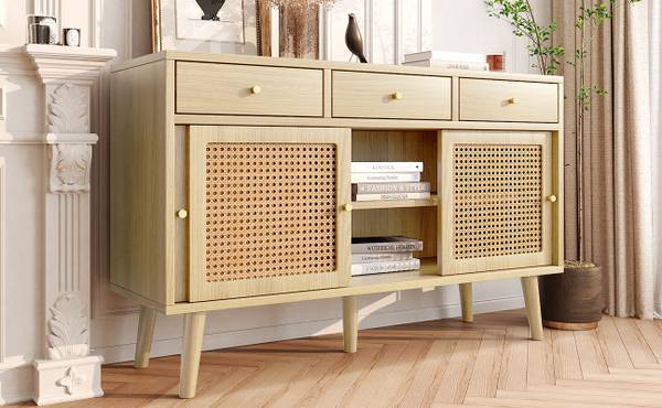 Sideboard O3128 Braun - Holzwerkstoff - 120 x 78 x 40 cm