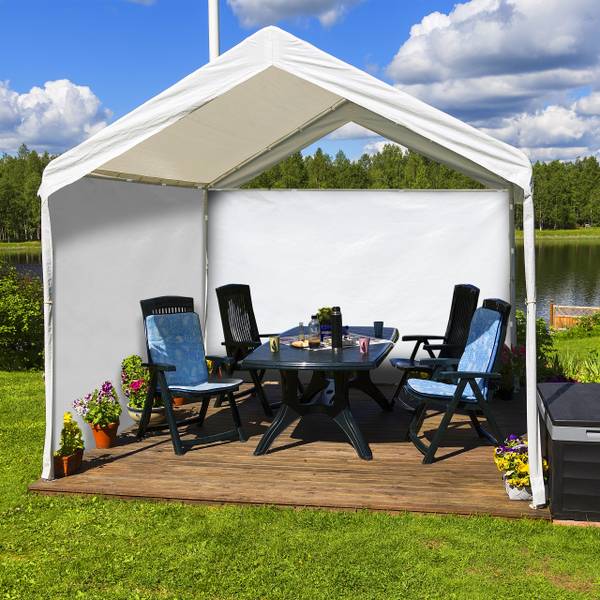Pavillon Seitenteile 2er Set weiß Weiß - Polyethylen - 300 x 200 x 1 cm
