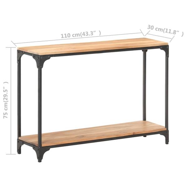 Konsolentisch 320261 Braun - Akazie - 30 x 75 x 110 cm