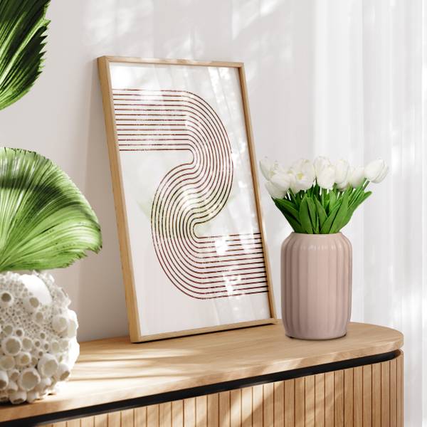 Künstliche Tulpen im 24er Set Grün - Weiß