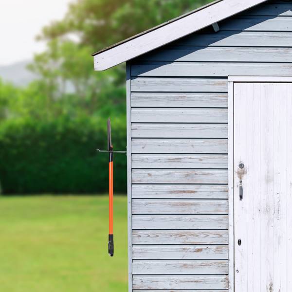 Langer Wandhaken in Anthrazit Schwarz - Grau - Stahl - 9 x 8 x 24 cm