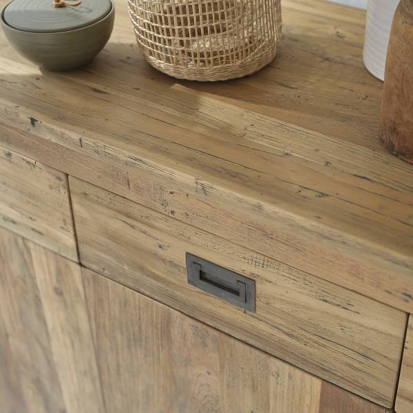 Buffet CARGO Beige - Massivholz - 200 x 90 x 50 cm