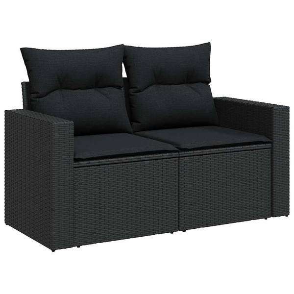 Salon de jardin 3037483-2 (lot de 6) Noir - Acier - 55 x 69 x 62 cm