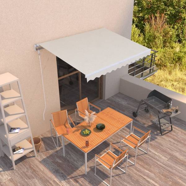 Markise 3006539-1 Weiß - Polyester - Aluminium - 250 x 1 x 350 cm