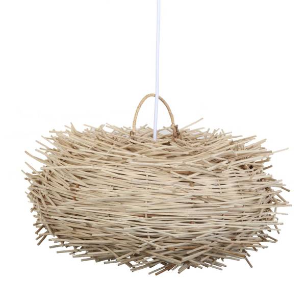 Rattan Lampe Mia Beige - Rattan - 40 x 21 x 40 cm