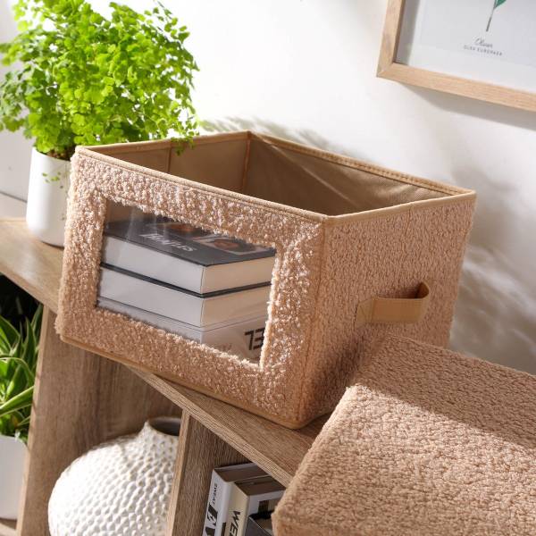 Aufbewahrungsbox 22189 Beige - Polyester - 28 x 30 x 40 cm