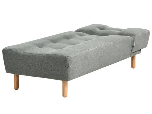 Chaiselongue ALSTEN Braun - Grün - Textil - 75 x 80 x 161 cm