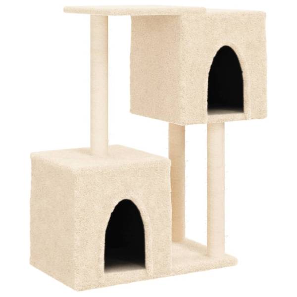 Arbre à chat 3017234 Blanc - Bois manufacturé - 35 x 86 x 74 cm