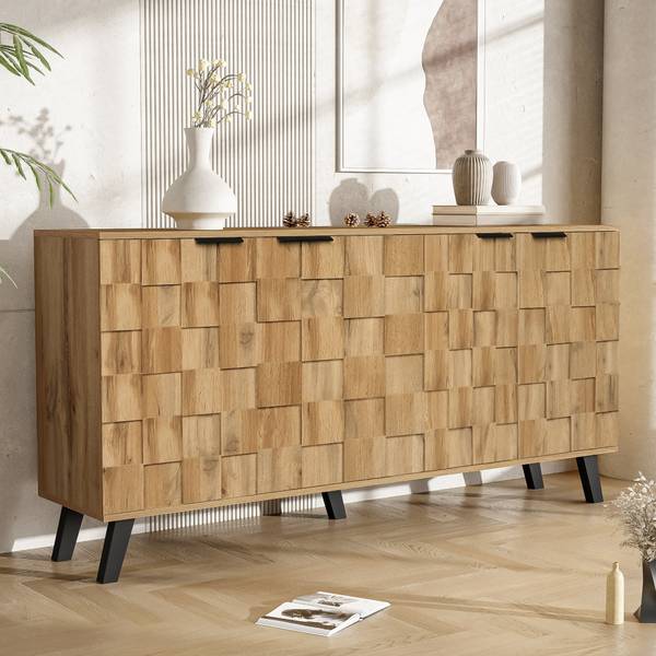 Sideboard Ocaers Braun - Holzwerkstoff - 36 x 78 x 161 cm