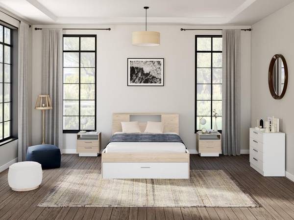Bettrahmen LEANDRE Tiefe: 150 cm