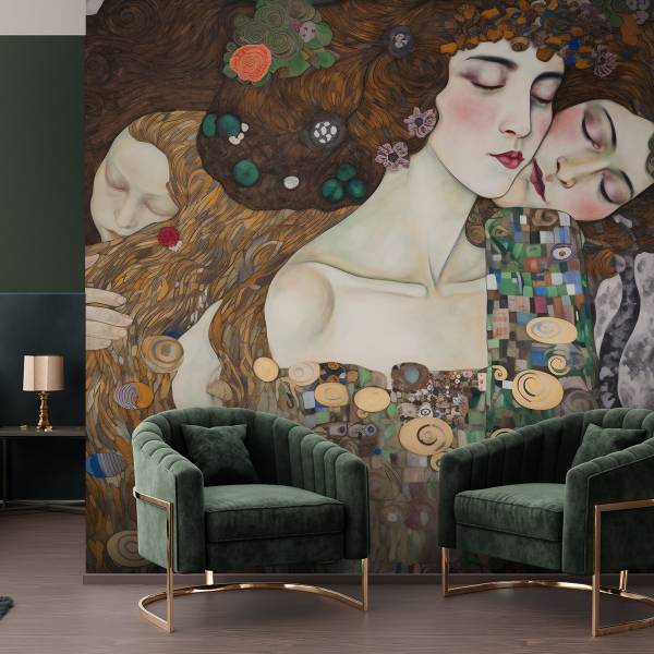 Fototapete Kuss einer Frau G. Klimt 150 x 105 cm