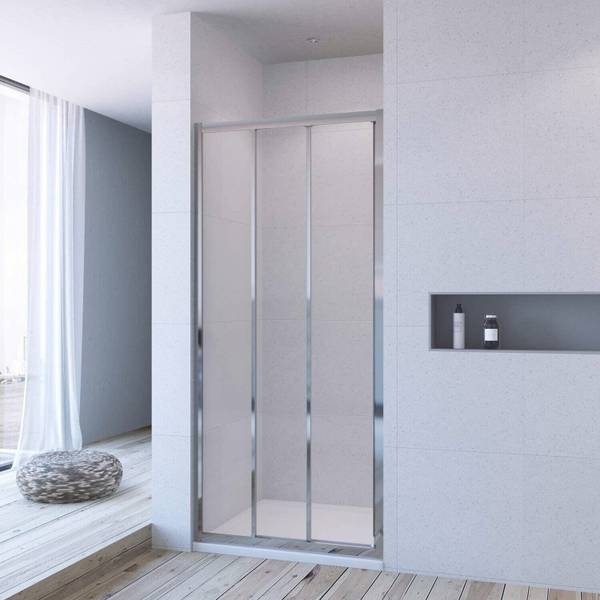 Dusch-Schiebetür 3 teilige Nischentür Breite: 90 cm