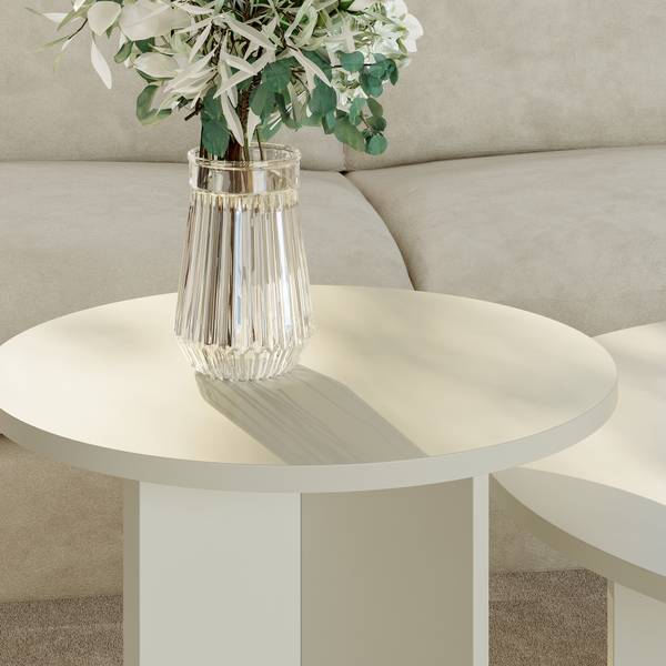 Couchtischset Verummetka 2-tlg. Sandbraun