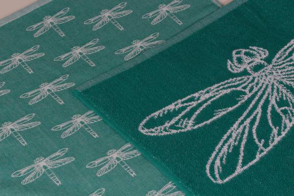 Keukenset Jacquard (set van 12) petrol