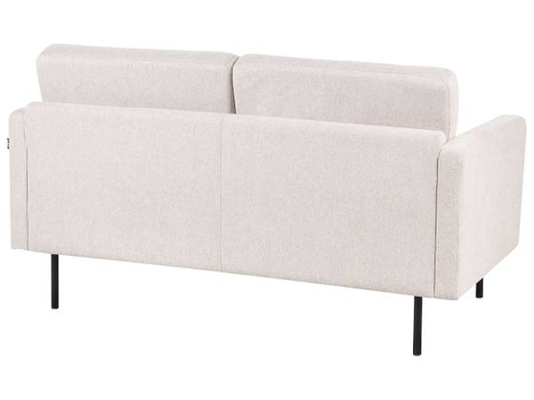 Set de canapés BREDA Beige - Noir - Textile - 85 x 45 x 250 cm