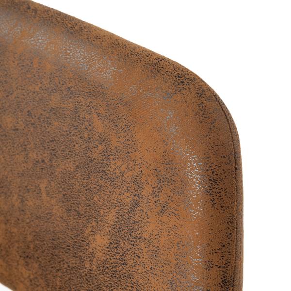 Tisch-Stuhl-Set FONTANA MB (3-teilig) Braun - Stahl - 80 x 75 x 80 cm