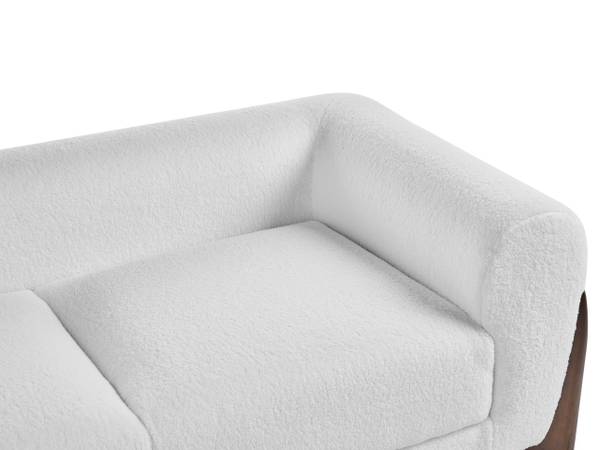2-Sitzer Sofa VINLIDEN Braun - Weiß - Naturfaser - 180 x 62 x 87 cm