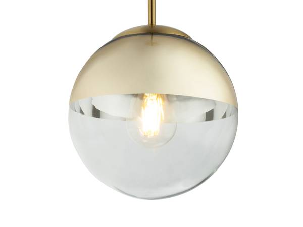 Kleine Pendelleuchte Gold Glas, Ø20cm Gold