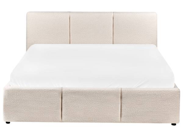 Lit double BOUSSE Blanc - Largeur de la surface de couchage : 140 cm