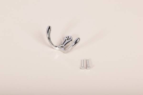 Wandhaken Lurri 4er-Set Silber - Metall - 5 x 3 x 5 cm