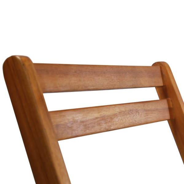 Chaise de bistro 44012 (lot de 2) Marron - Acacia - 51 x 80 x 40 cm
