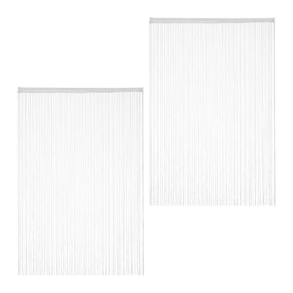 Rideau de fils blanc Largeur : 145 cm