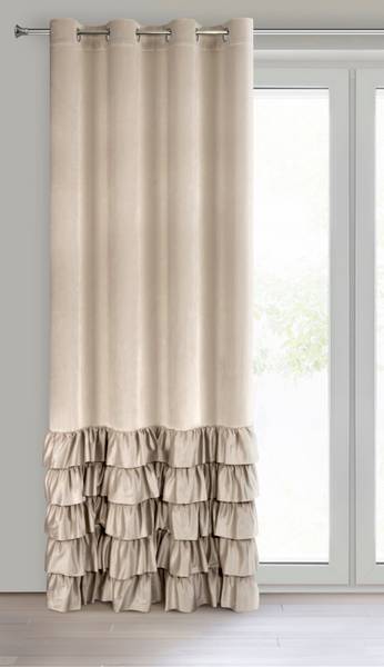 Vorhang DANI Beige - Textil - 140 x 1 x 250 cm