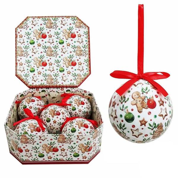 Weihnachtskugel HH-743022 5er-Set Kunststoff - 8 x 20 x 20 cm