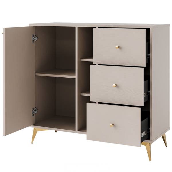 Kommode FLOREN IV Grau - Holzwerkstoff - 100 x 94 x 41 cm