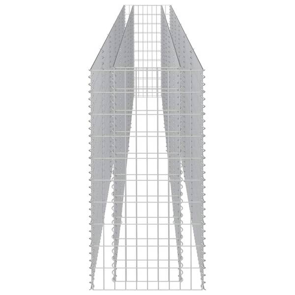 Gabion Verhoogde Plantenbak 296088 zilver - staal - 50 x 100 x 540 cm