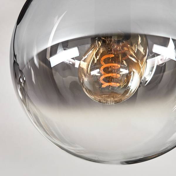 Deckenleuchte Fossobiubo Grau - Silber - Aluminium - Klarglas - 177 x 25 x 16 cm