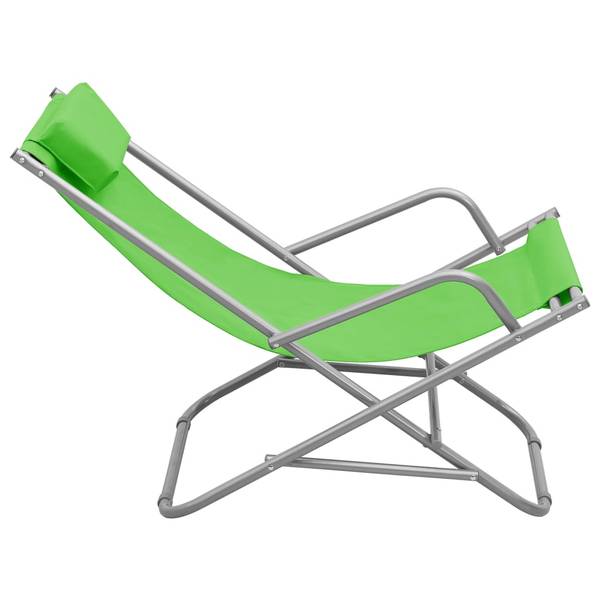 Schaukelstühle 2er Set X8616 Grün - Metall - 61 x 94 x 69 cm