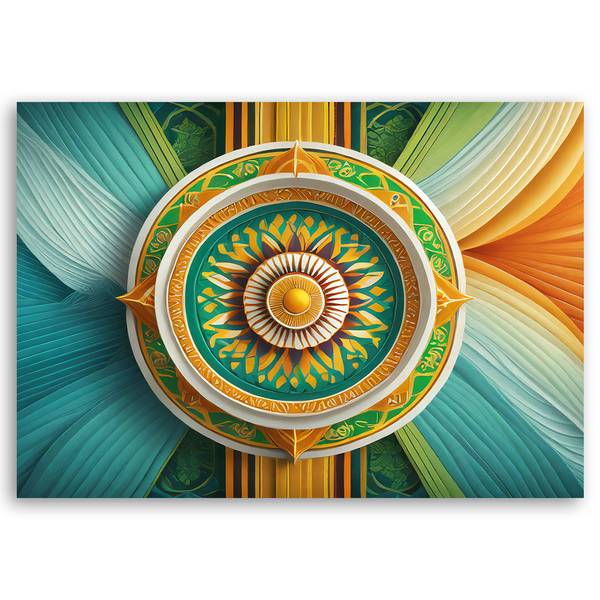 Wandbild zen-symbol mandala 120 x 80 cm