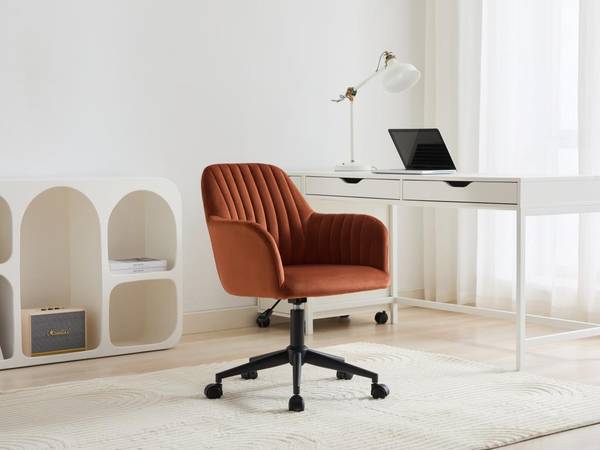 Bürostuhl ohne Armlehnen ELEANA Braun - Textil - 62 x 80 x 59 cm
