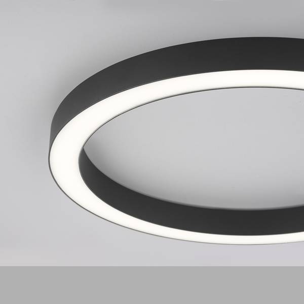 LED Deckenlampe PURE Lines Round Anthrazit - 50 x 50 cm