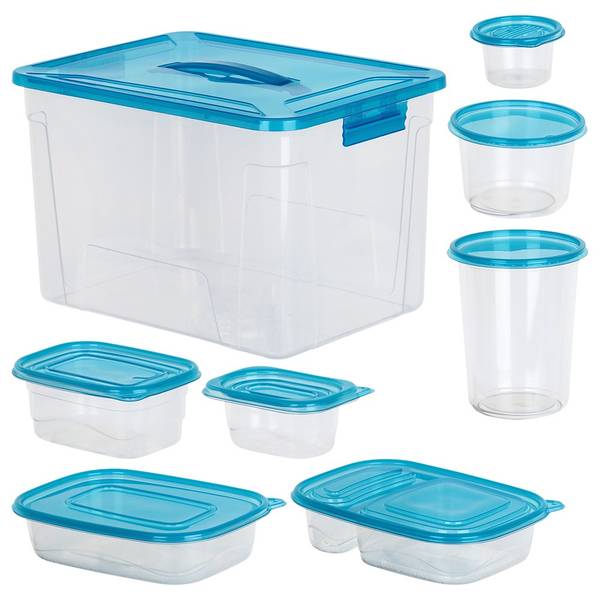 Lebensmittelbehälter 50er Set Kunststoff - 23 x 21 x 32 cm