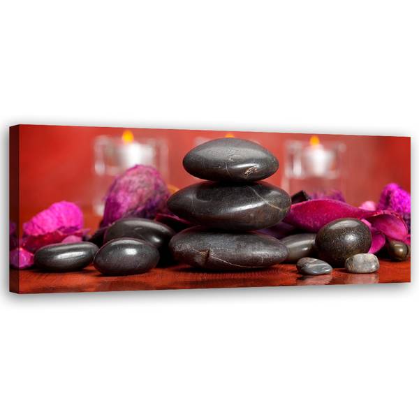 Wandbild steine zen 120 x 40 cm