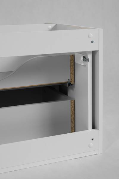 Badezimmerschrank Rhein I Weiß - Breite: 101 cm